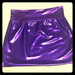 Metallic American Apparel party skirt